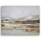 Americanflat Canvas Wall Art Featuring Beige, Brown, Blue and White Tones with Hand-Painted Accents and Gold Foil - Gallery Wrap - Landscape Wall Art